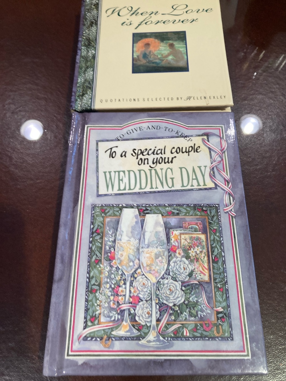 To a Special Couple on Your Wedding Day Keepsake Book and When Love is Forever